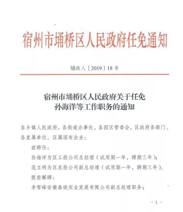 宿州市邮政局人事任命动态更新